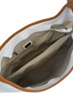 Torebka damska skórzana hobo na ramię i do ręki A4 LADUELLA biała