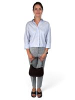 Torebka damska skórzana bagietka na ramię LADUELLA włoska brązowa taupe