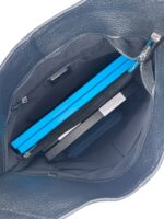 Torebka damska skórzana hobo shopper na ramię LADUELLA czarna