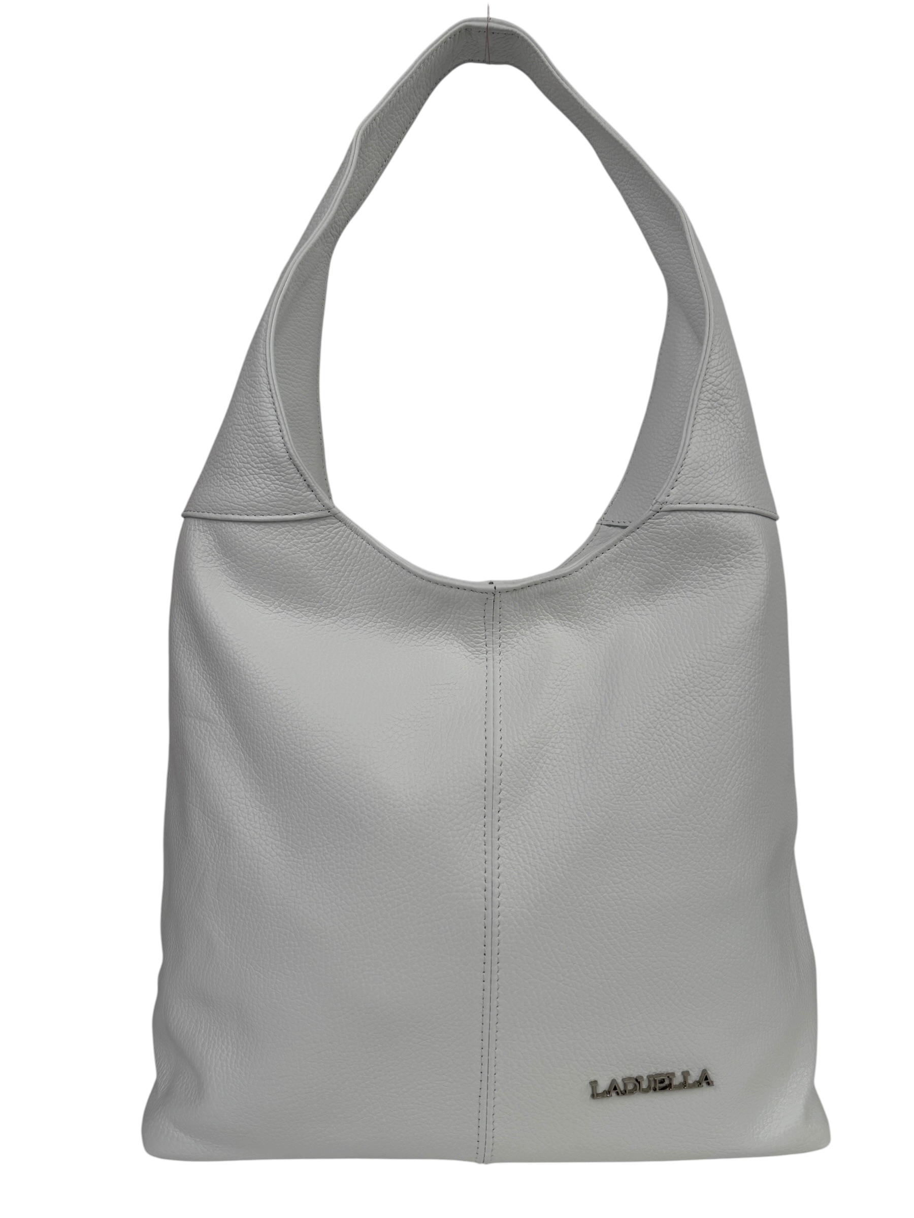 56b7dac159ef6aaff35fe5dd6034573c Torebka damska skórzana hobo shopper na ramię LADUELLA biała