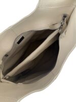 Torebka damska skórzana hobo shopper na ramię LADUELLA jasny beż