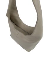 Torebka damska skórzana hobo shopper na ramię LADUELLA jasny beż
