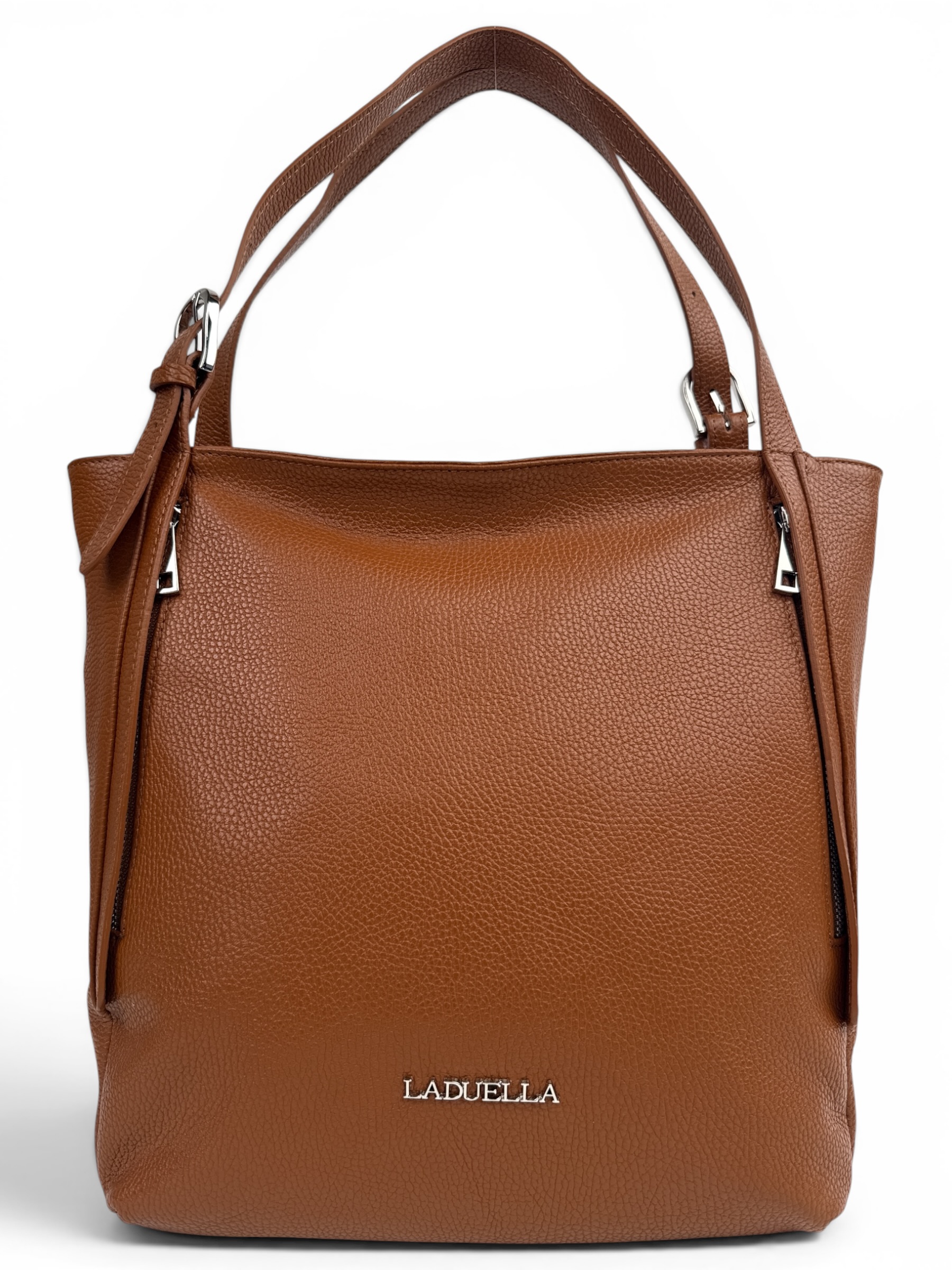 69d0883548dcace5ff78deefbc057700 Shopperka damska skórzana A4 LADUELLA skóra naturalna Włochy brązowa