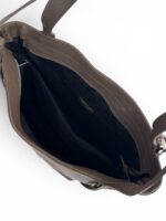 Torebka damska shopper skórzana mieści A4 LADUELLA beżowa taupe