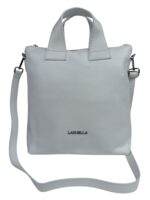 Torebka damska skórzana A4 shopper duża na ramię LADUELLA biała