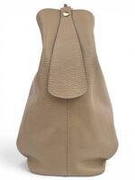Skórzana torebka LADUELLA hobo worek włoska skóra naturalna cappuccino