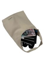 Torebka damska skórzana hobo shopper na ramię LADUELLA jasny beż