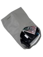 Torebka damska skórzana hobo shopper na ramię LADUELLA szara (perłowa)