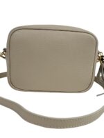 Włoska torebka listonoszka damska skórzana crossbody beżowa ( ecru )