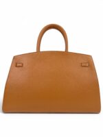 Shopperka damska skórzana A4 LADUELLA skóra naturalna Włochy brązowa camel