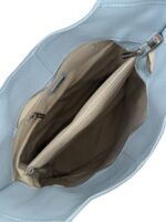 Torebka damska skórzana hobo shopper na ramię LADUELLA blękitna