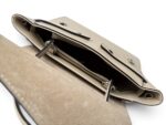 Kuferek damski skórzany włoski torebka Made in Italy LADUELLA beżowa