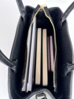 Elegancka torebka damska kuferek skórzana LADUELLA Włochy beżowa cappuccino - obrazek 11