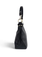Torebka damska skórzana Hobo listonoszka LADUELLA Made in Italy czarna - obrazek 3