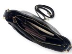 Torebka damska skórzana Hobo listonoszka LADUELLA Made in Italy czarna - obrazek 6