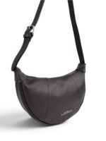Torebka damska skórzana hobo Made in Italy LADUELLA brązowa ciemny brąz - obrazek 2