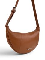 Torebka damska skórzana hobo Made in Italy LADUELLA brązowa koniakowa - obrazek 2