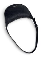 Torebka damska skórzana hobo na ramię półksiężyc LADUELLA czarna - obrazek 4