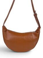 Torebka damska skórzana hobo Made in Italy LADUELLA brązowa koniakowa - obrazek 3