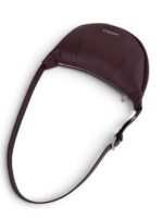 Torebka damska skórzana hobo na ramię półksiężyc LADUELLA bordowa - obrazek 5