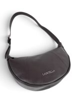 Torebka damska skórzana hobo Made in Italy LADUELLA brązowa ciemny brąz - obrazek 7